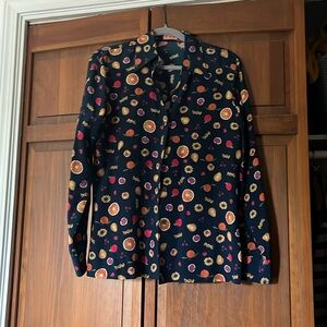 LHD silk button down